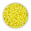 Daffodil Translucent Pumpkin w/White Core Beads 8mm (Package of Approx. 50 Beads)