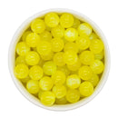 Yellow Cosmic Glitter Beads 12mm (Package of 20)