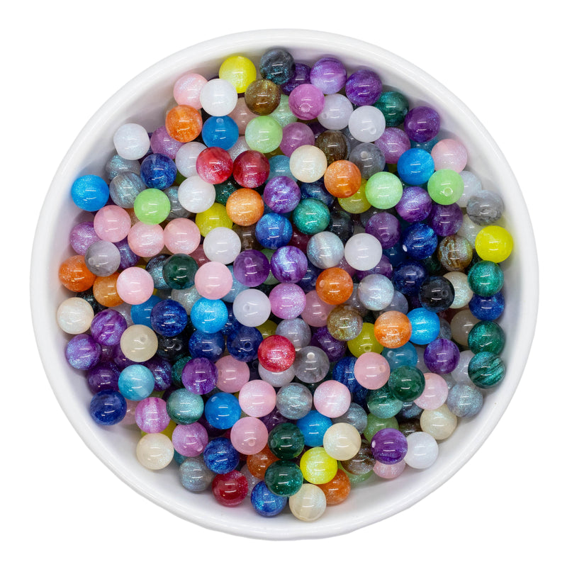 Cosmic Glitter Bead Mix 12mm (Package of Approx. 100)
