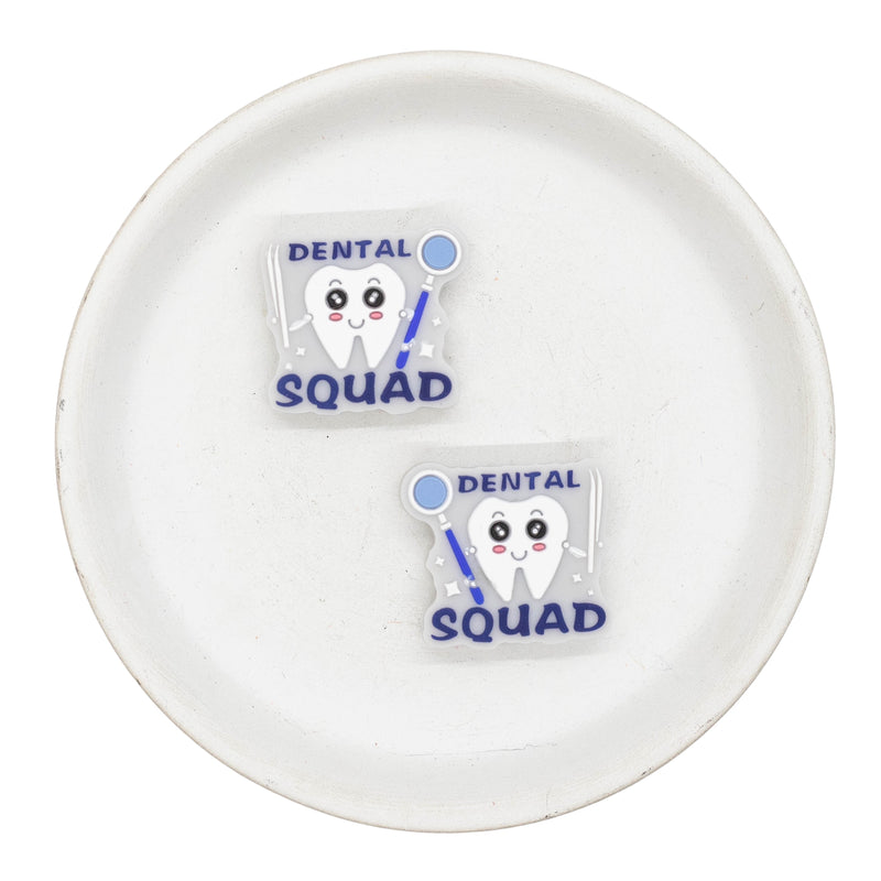 Dental Squad Silicone Focal Bead 25x28mm (Package of 2)