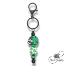 Monstera Silicone Focal Bead 26x25mm (Package of 2)