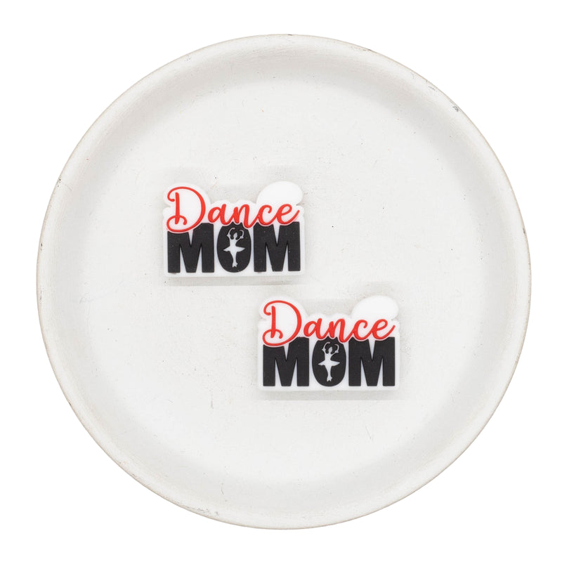 Dance Mom Silicone Focal Bead 20x30mm (Package of 2)