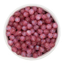 Mauve Cosmic Glitter Beads 8mm (Package of Approx. 50 Beads)