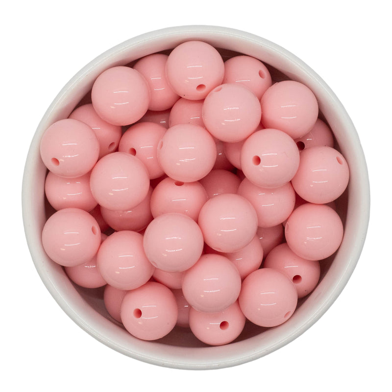 Barely Pink High Shine Silicone Beads 15mm (Package of 10)