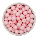 Powder Pink Silicone Beads 12mm (Package of 20)