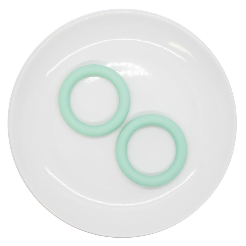 Mint Green Jumbo Silicone Ring Bead 64mm (Package of 2)