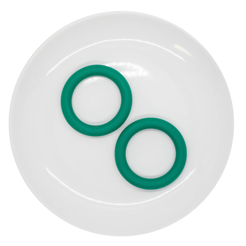 Hunter Green Jumbo Silicone Ring Bead 64mm (Package of 2)
