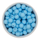 Baby Blue Silicone Beads 12mm (Package of 20)