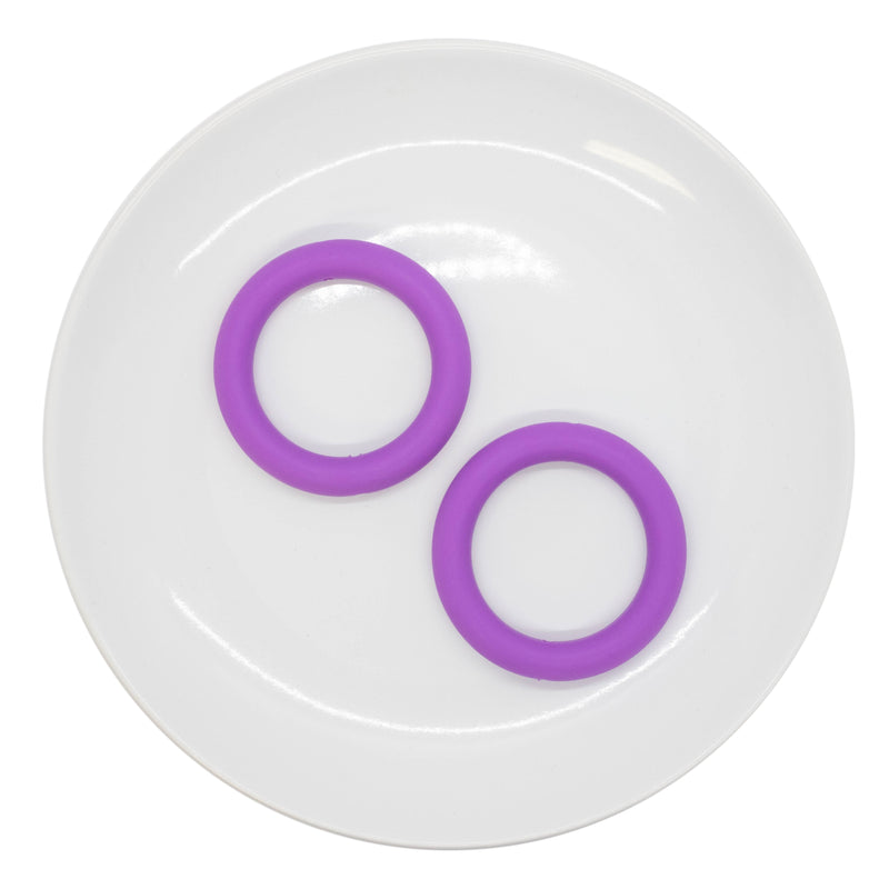 Orchid Jumbo Silicone Ring Bead 64mm (Package of 2)