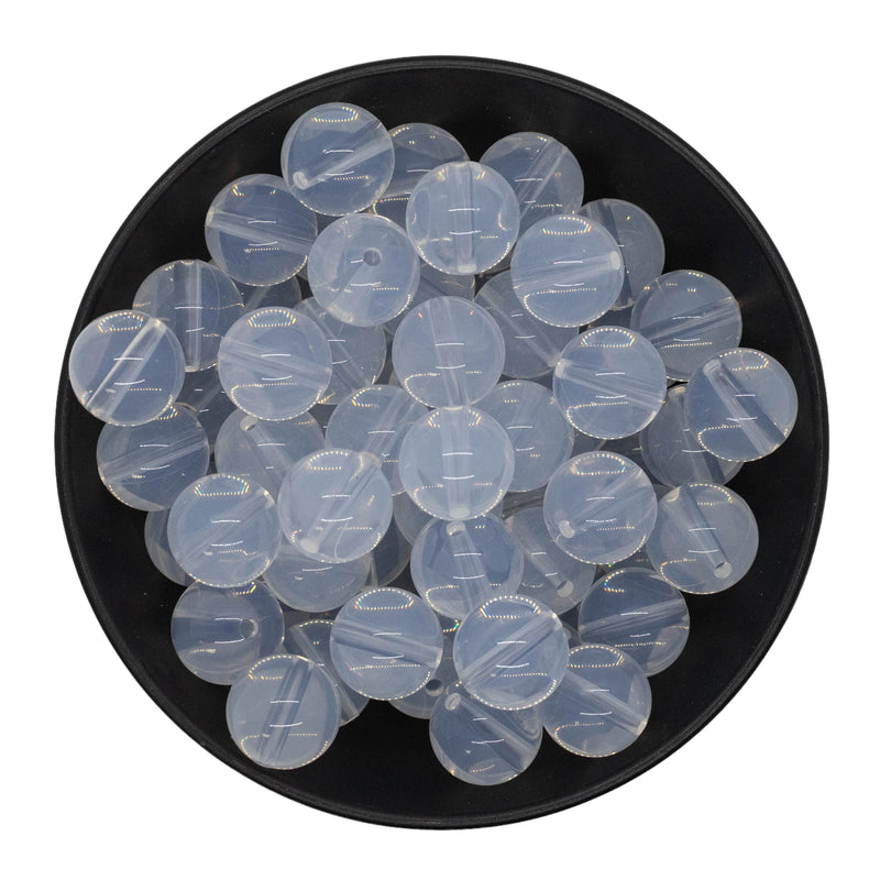 Transparent High Shine Silicone Beads 15mm (Package of 10)