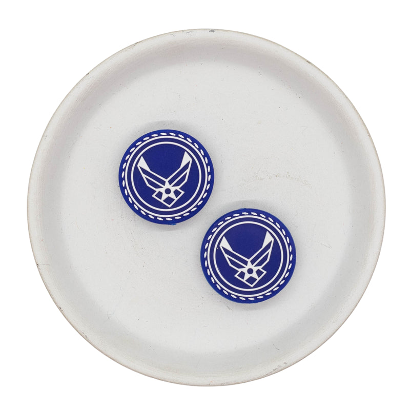 Air Force Silicone Focal Bead 28mm (Package of 2)