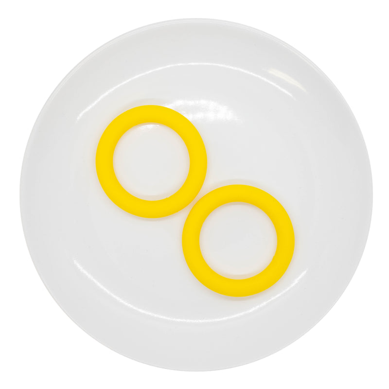 Daffodil Jumbo Silicone Ring Bead 64mm (Package of 2)