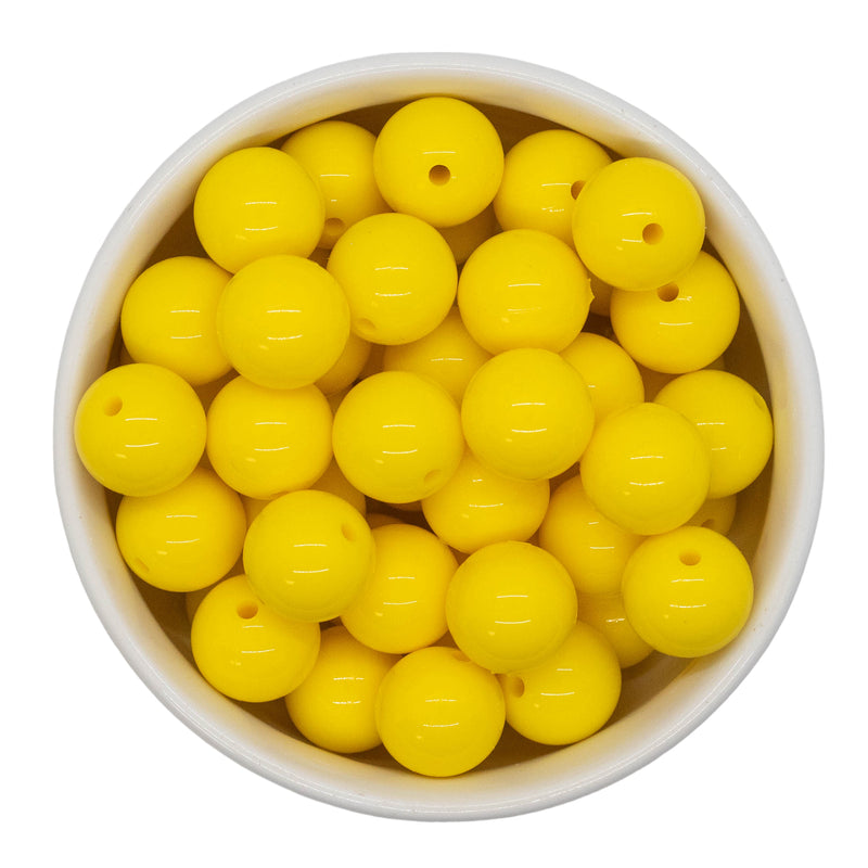 Daffodil High Shine Silicone Beads 15mm