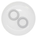 Coin Grey Jumbo Silicone Ring Bead 64mm (Package of 2)