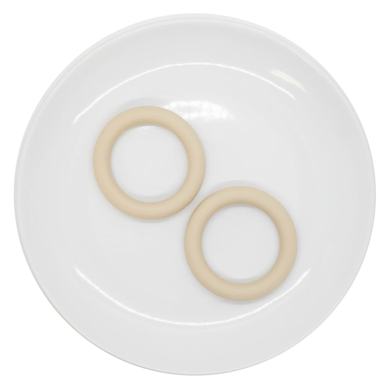Sand Jumbo Silicone Ring Bead 64mm