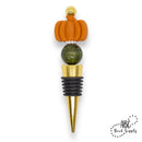 Burnt Orange Pumpkin Silicone Focal Bead 27x30mm (Package of 2)