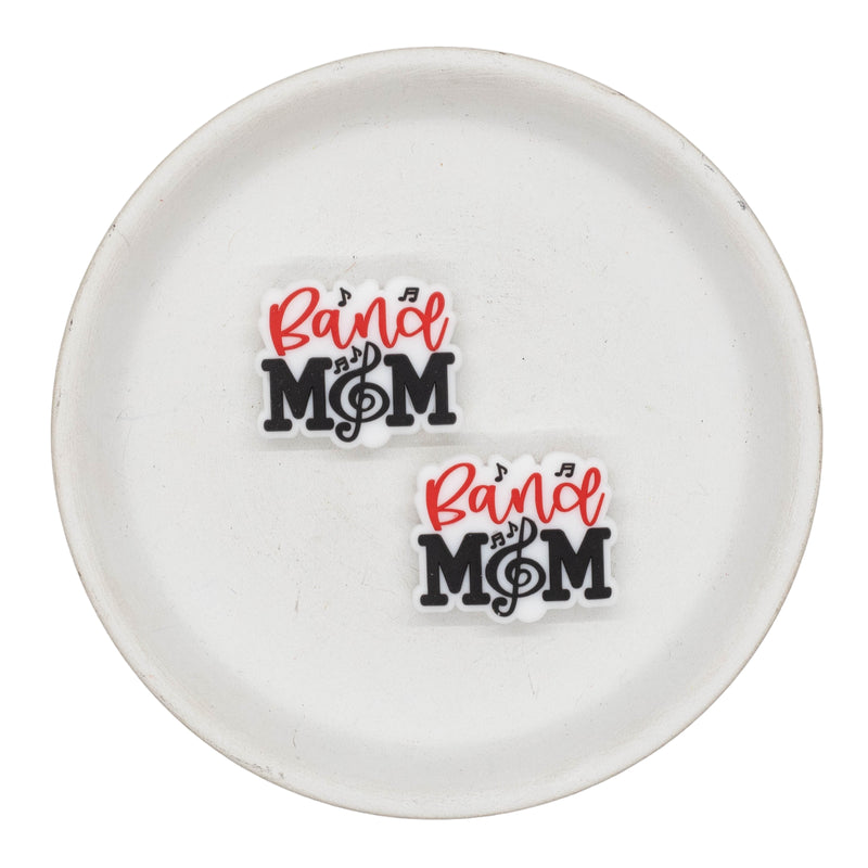 Band Mom Silicone Focal Bead 23x29mm (Package of 2)