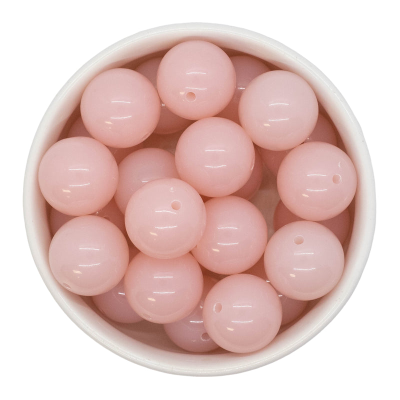 Barely Pink Jelly Beads 20mm (Package of 10)