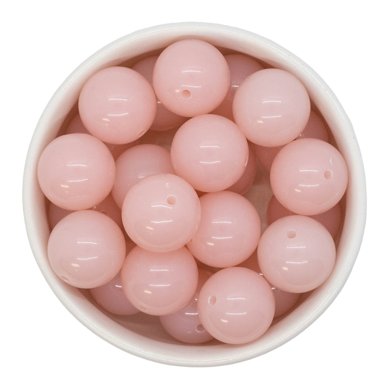 Barely Pink Jelly Beads 20mm