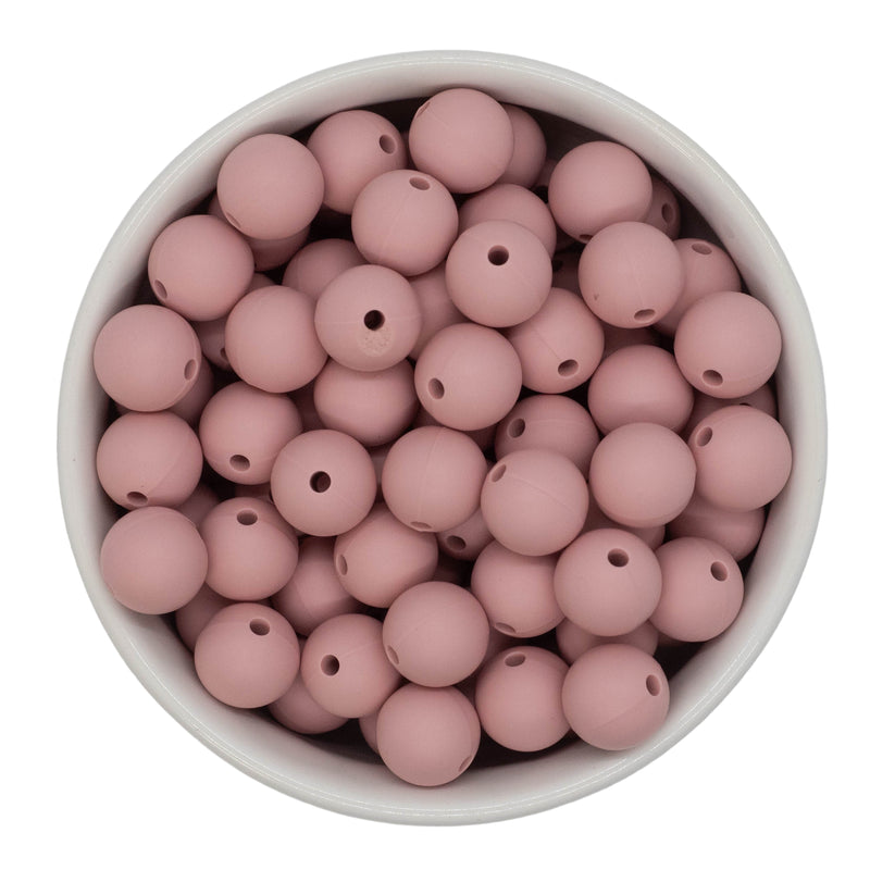 Light Mauve Silicone Beads 12mm (Package of 20)