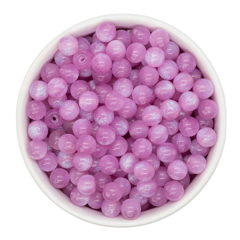 Thistle Cosmic Glitter Beads 8mm (Package of Approx. 50 Beads)