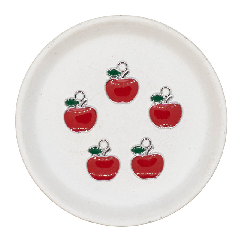 Apple Charm 17x18mm (Package of 5)