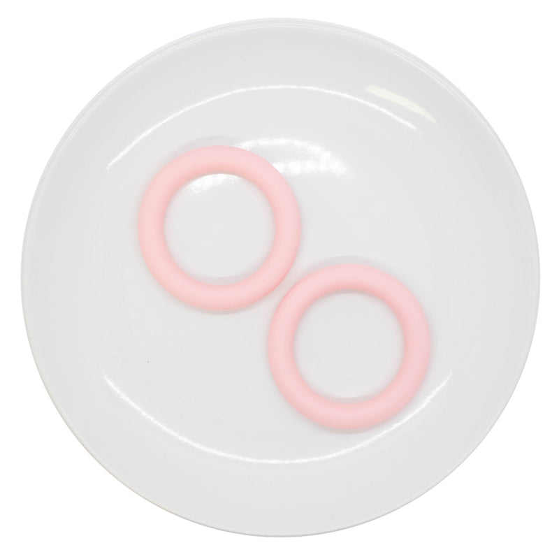 Barley Pink Jumbo Silicone Ring Bead 64mm (Package of 2)