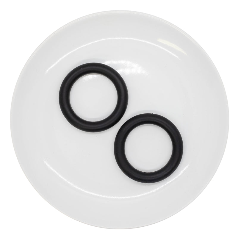 Black Jumbo Silicone Ring Bead 64mm (Package of 2)