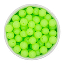 Glow in the Dark Neon Light Green Silicone Beads 12mm (Package of 20)