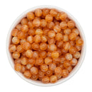 Orange Cosmic Glitter Beads 8mm (Package of Approx. 50 Beads)