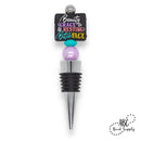 Beauty Grace and Resting Bitch Face Silicone Focal Bead 26x28mm (Package of 2)