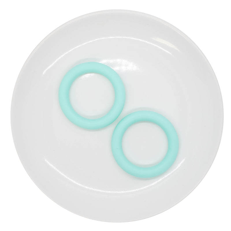 Fresh Mint Jumbo Silicone Ring Bead 64mm (Package of 2)