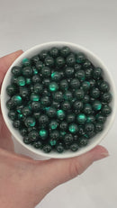 Forest Green Shimmery Cat's Eye Beads 8mm (Package of Approx. 50 Beads)