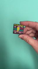 Teacher with Pencil Lightening Bolt Silicone Focal Bead 27x29mm (Package of 2)