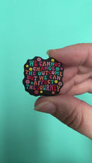 We Cannot Change the Outcome But We Can Affect the Journey Silicone Focal Bead 27x28mm (Package of 2)