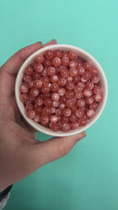 Dusty Coral Pearly Luster Beads 8mm (Package of Approx. 50 Beads)