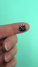 Black Cat Face Charm 11mm (Package of 5)