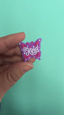 Be Kind Always Butterfly Silicone Focal Bead 24x27mm (Package of 2)