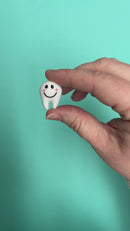 3-D Tooth Silicone Focal Bead 25x18x14mm (Package of 2)