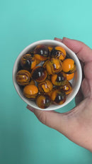 Fall Marble Stripe Beads 20mm (Package of 10)