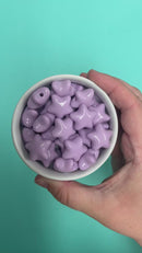 Lavender Solid Star Bead 21mm (Package of 5)
