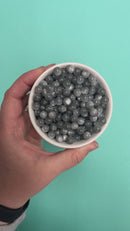 Grey Pearly Luster Beads 8mm (Package of Approx. 50 Beads)