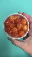 Orange Pearly Luster Beads 20mm (Package of 10)