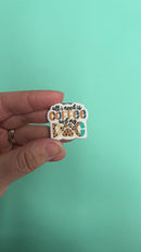 All I Need is Coffee and My Dog Silicone Focal Bead 31x28mm (Package of 2)