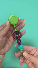 Lime Green Solid Beadable Badge Reel (Package of 1)