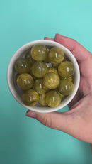 Olive Green Pearly Luster Beads 20mm (Package of 10)