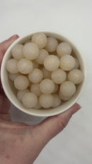 Linen Glitter Silicone Beads 15mm (Package of 10)