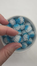 Olympic Blue Suspended Pearl Cluster Beads 16mm (Package of 10)