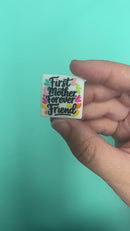 First Mother, Forever Friend Silicone Focal Bead 28mm (Package of 2)