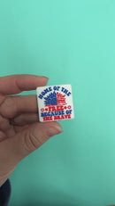 Home of the Free Because of the Brave Silicone Focal Bead 30mm (Package of 2)